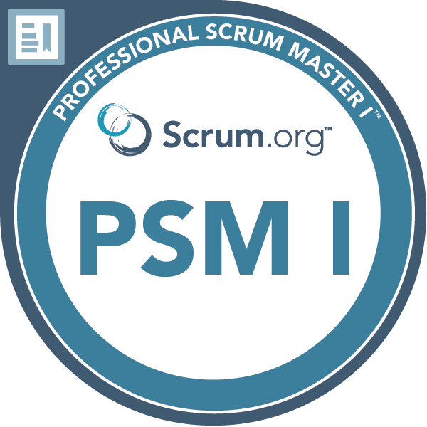 Scrum Master PSM I Zertifikat Badge